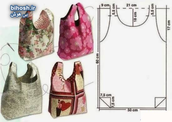 الگوی کیف نمدی زنانه و دخترانه برای انواع کیف های نمدی