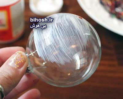 آموزش اول: تزیین حباب با پولک‌های رنگی