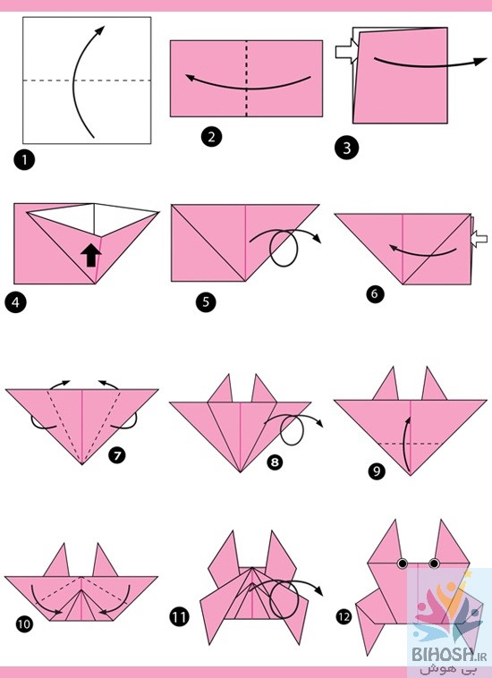 آموزش ساخت 7 مدل اوریگامی حیوانات