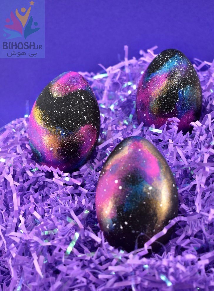 آموزش ساخت تخم مرغهای عید کهکشانی 🌌