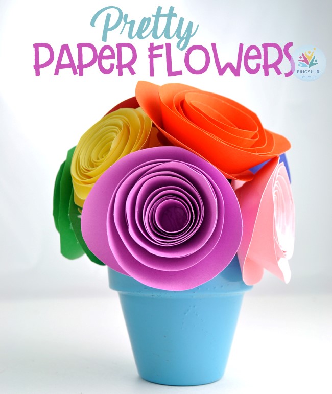 آموزش ساخت گل های کاغذی