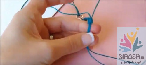 آموزش بافت دستبند با گره کشویی
