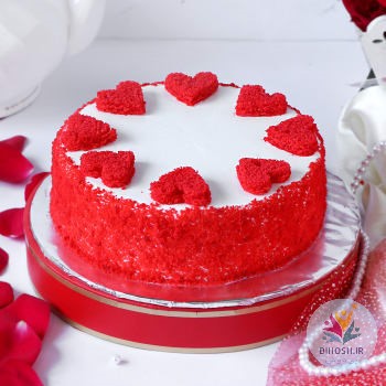 طرز تهیه کیک مخملی قرمز روز ولنتاین