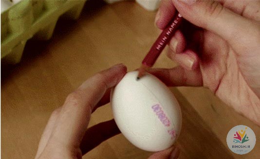 آموزش رنگ کردن تخم مرغ هفت سین