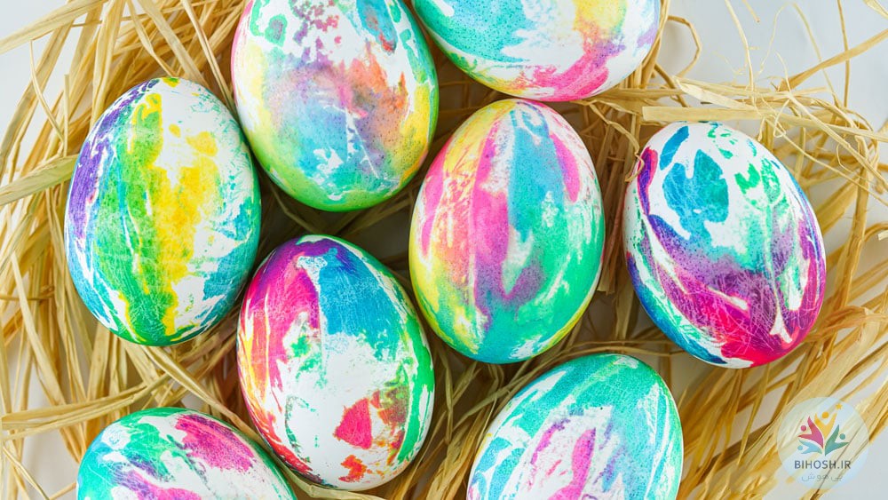 تخم مرغ های رنگارنگ عید 1402
