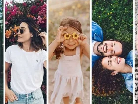 ژست های خلاقانه عکاسی در طبیعت بهاری